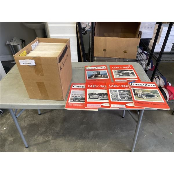 BOX OF VINTAGE CAR MAGAZINES
