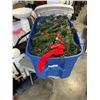 Image 2 : LARGE TOTE OF GARLAND AND WREATHS