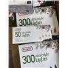 Image 5 : 4 NEW 300 LIGHT 30FT ULTRA BRIGHT INDOOR OUTDOOR MULTI COLOR CHRISTMASS LIGHT SETS, 4 NEW 50 LIGHT 1