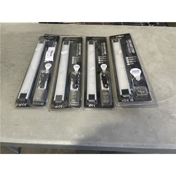 4 NEW AGE LED LIOGHT STRIP WITH POWER ADAPTORS