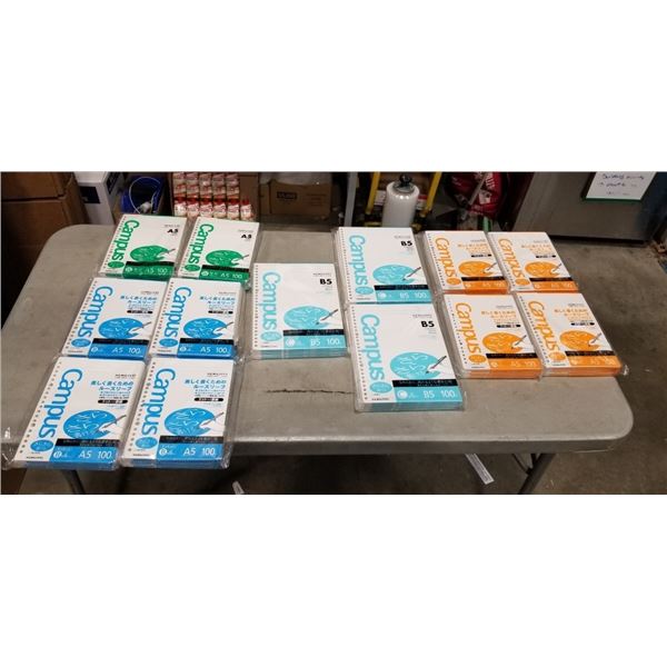 ASSORTED NEW A5 AND B5 LINED PAPER REFILLS FOR BINDERS