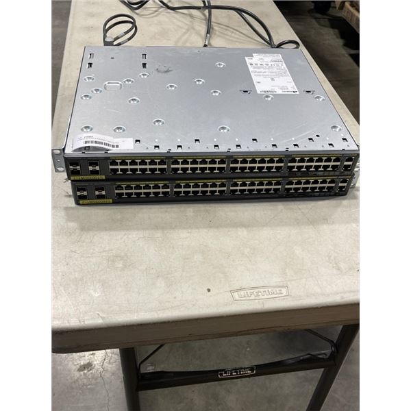 2 RACK MOUNT ETHERNET SWITCHES