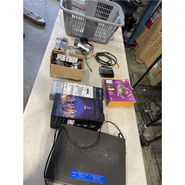 ASSORTED ELECTRONICS, BUG ZAPPER, OHONE SYSTEM ETC