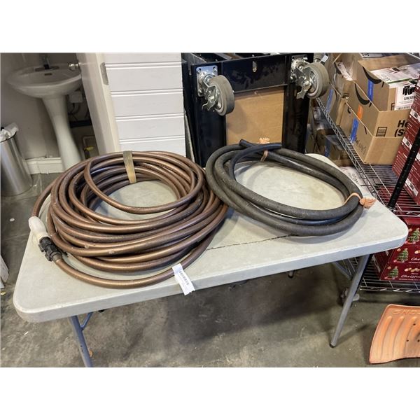 GARDEN HOSE AND RUBBER DRAIN HOSE
