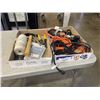 Image 1 : 2 TRAYS OF ASSORTED TOOLS AND EXTENSION CORDS