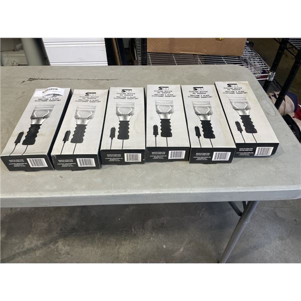 6 ELECTRIC HEATED ICE SCRAPERS