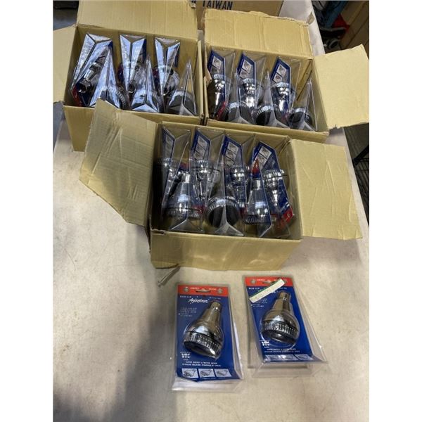 CASE OF NEW SHOWER HEADS