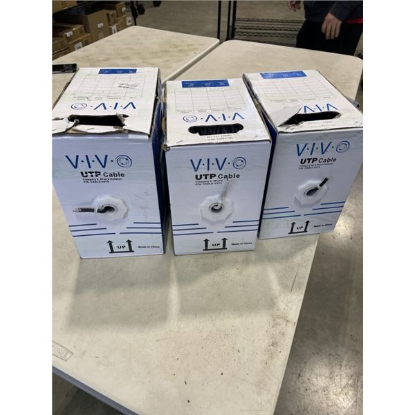 APROX 750FT OF CAT6 AND CAT 5E CABLE