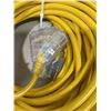 Image 3 : AS NEW 50FT YELLOW 3 WIRE INDOOR OUTDOOR LIGHTED EXTENSION CORD, 12AWG