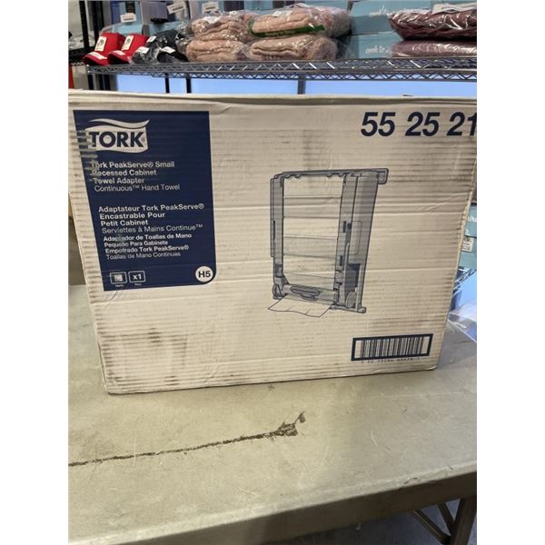 2 NEW TORK PEAKSERVE RECESSED CABINET TOWEL DISPENSER ADAPTOR