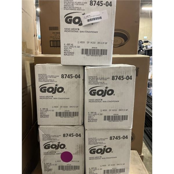 5 CASES OF GOJO HAND CLENASER REFILLS
