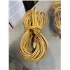 Image 2 : 2 YELLOW EXTENSION CORDS, APPROX 50FT AND 25FT