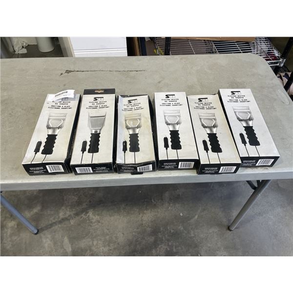 6 ELECTRIC HEATED ICE SCRAPERS