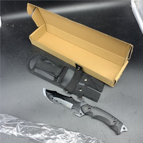 NEW MULTI-FUNCTIONAL STAINLESS STEEL OUTDOOR KNIFE WITH SHEATH