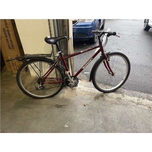 BURGUNDY NISHIKI BIKE
