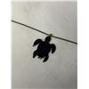 Image 2 : VINTAGE HAND CARVED TORTOISE TURTLE PENDANT W/ CHAIN NECKLACE