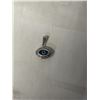 Image 1 : STERLING SILVER W/ EVIL EYE PENDANT MARKED 925