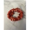 Image 2 : HEAVY NATURAL PINK CORAL STRETCH BRACELET