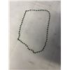Image 1 : STERLING SILVER W/ SMALL FACETED EITHER GREEN GARNETS OR EMERALD BEADS NECKLACE