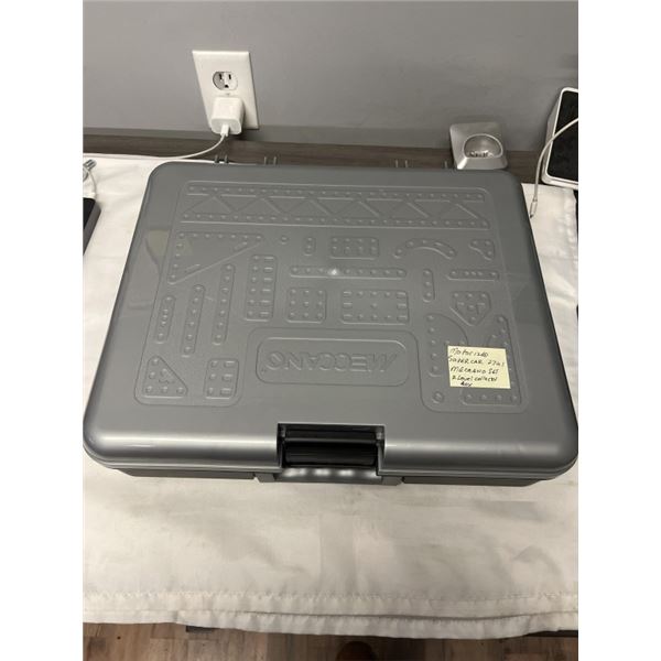 MOTORIZED SUPERCAR 27 IN 1 MECCANO SET WITH 2 LEVEL COLLECTOR CASE