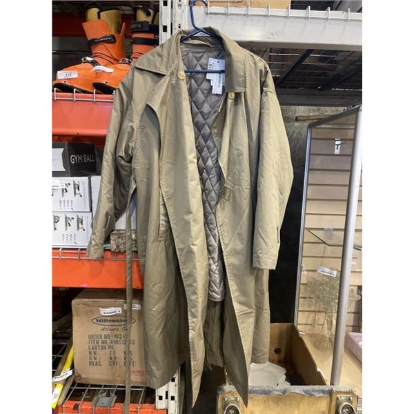 NEW OAK FORT ONE SIZE OVERCOAT RETAIL $168