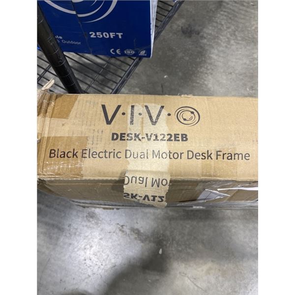 VIVO BLACK ELECTRIC DUAL MOTOR DESK FRAME