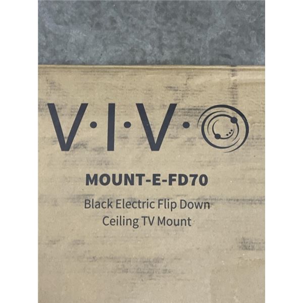 VIVO BLACK ELECTRIC FLIP DOWN CEILING TV MOUNT