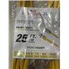 Image 3 : AS NEW 25FT YELLOW 3 WIRE INDOOR OUTDOOR LIGHTED EXTENSION CORD, 14AWG