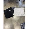 Image 1 : 4 NEW PAIRS OF CLOUDPEAK SHORTS, 2 BLACK COTTON STRETCH CARGO PANTS SIZE 36, AND 2 HEATHER GREY SIZE