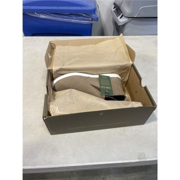 NEW OLUKAI HAWAI'ILOA MANU HOPE WOMENS SIZE 10 TAUPE GREY / OFF WHITE