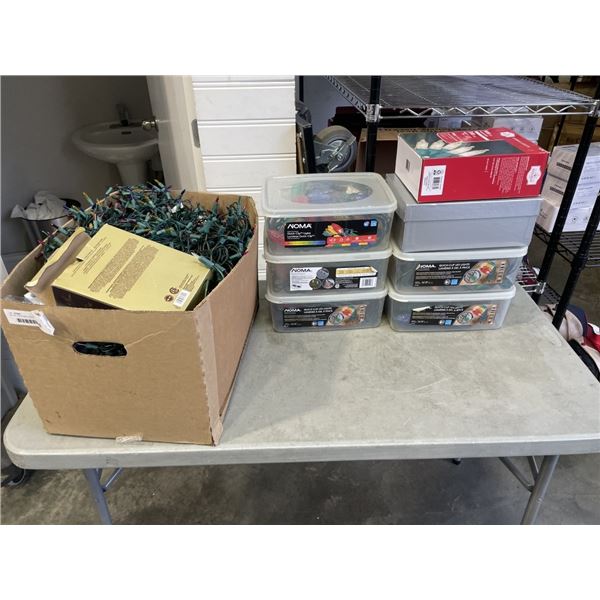 BOX OF CHRISTMAS LIGHTS