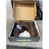 Image 1 : NEW PAIR OF DAFFO MODE STEEL TOE BOOTS SIZE 11, BROWN