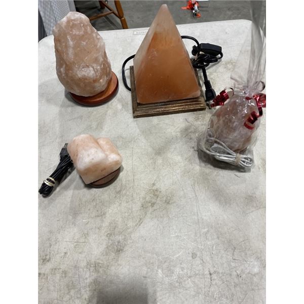4 HIMALAYAN SALT LAMPS