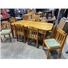 Image 2 : SOLID PINE DINING FARM HOUSE TABLE WITH TORAGE DRAWERS AND 8 CHAIRS