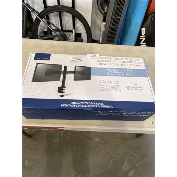 AS NEW INSIGNIA DUAL SCREEN MONITOR MOUNT