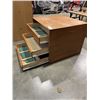 Image 2 : SOLID WOOD 3 DRAWER STORAGE CABINET