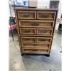Image 1 : VINTAGE 6 DRAWER HIGHBOY DRESSER