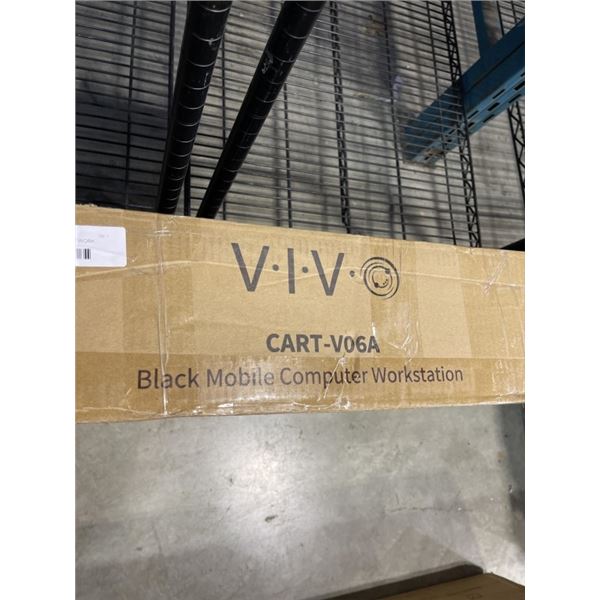 VIVO BLACK MOBILE COMPUTER WORK STATION