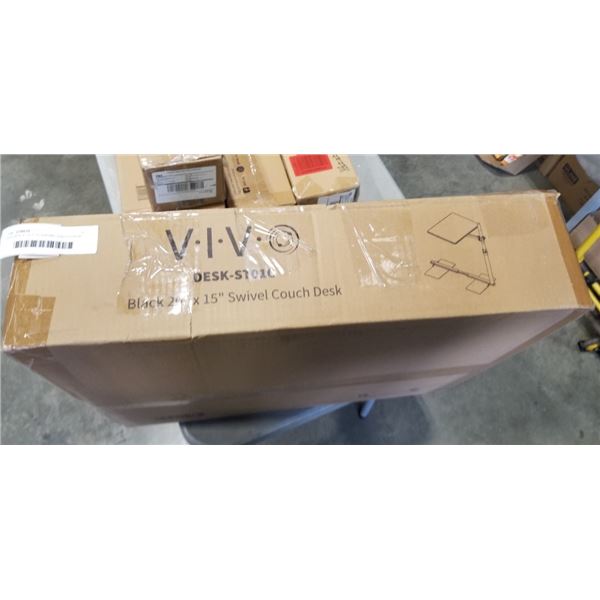 VIVO BLACK 20 X 15 SWIVEL COUCH DESK