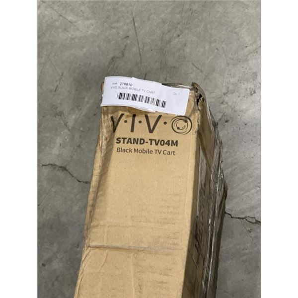 VIVO BLACK MOBILE TV CART