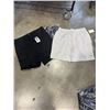 Image 1 : 4 NEW PAIRS OF CLOUDPEAK SHORTS, 2 BLACK COTTON STRETCH CARGO PANTS SIZE 36, AND 2 HEATHER GREY SIZE