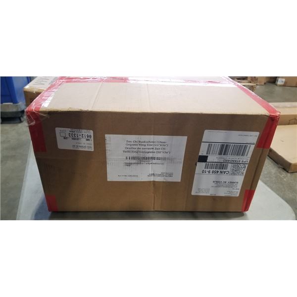 AS NEW KINGSIZE BUCKWHEAT ORGANIC PILLOW