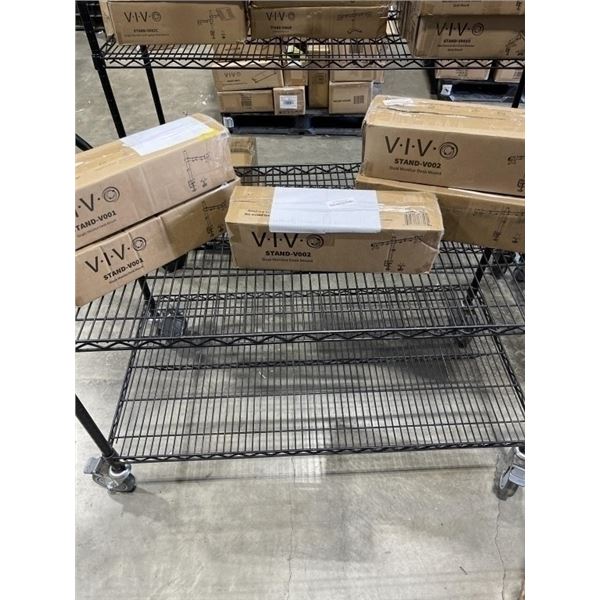 5 VIVO SINGLE AND DUAL MONITOR DESK MOUNTS