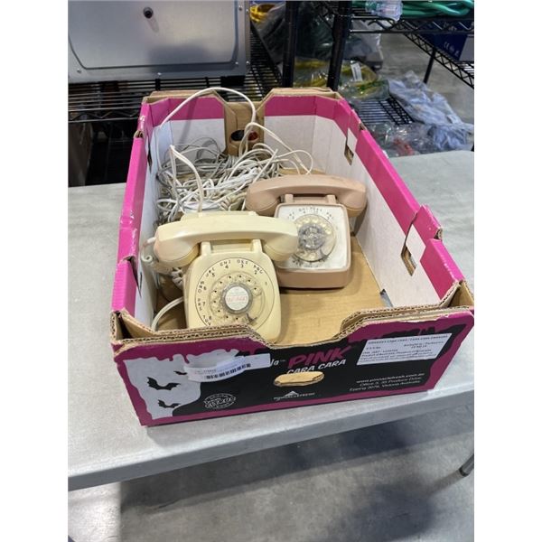 2 VINTAGE ROTARY PHONES