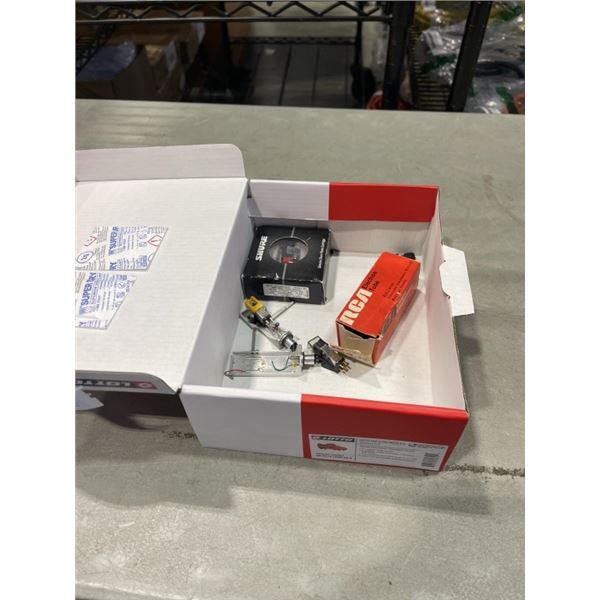 GENUINE SHURE PHONO CARTRIDGE AND ASSORTED TURNTABLE CARTRIDGES AND TUBE