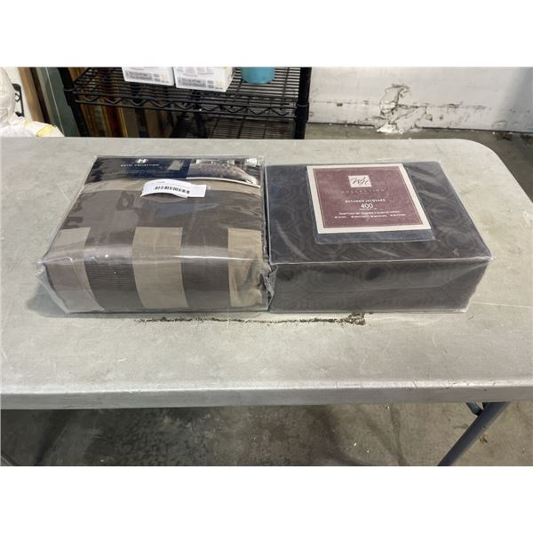 2 KING SIZE DUVET AND COMFORTER COVER SETS