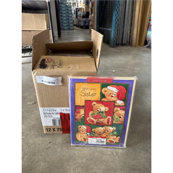 CASE OF NEW VINTAGE CARDS - 204PCS, SISTER BIRTHDAY