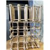 Image 1 : 3  8 BOTTLE WINE RACKS
