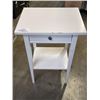 Image 1 : WHITE 1 DRAWER END TABLE