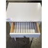 Image 2 : WHITE 1 DRAWER END TABLE